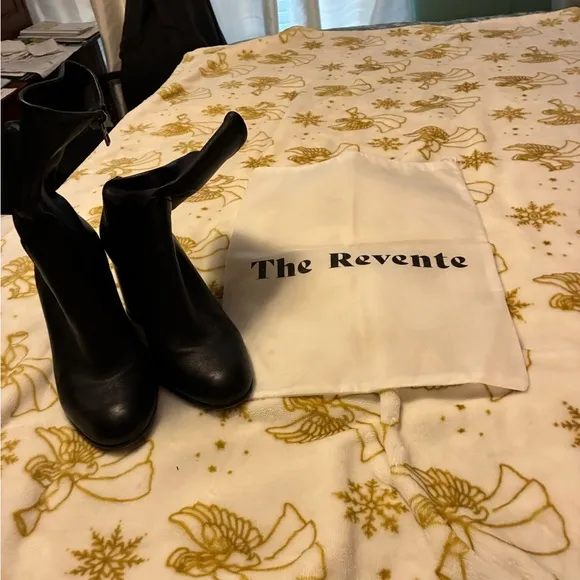 Coach Bond Napa Block Mid Calf Stacked Heels