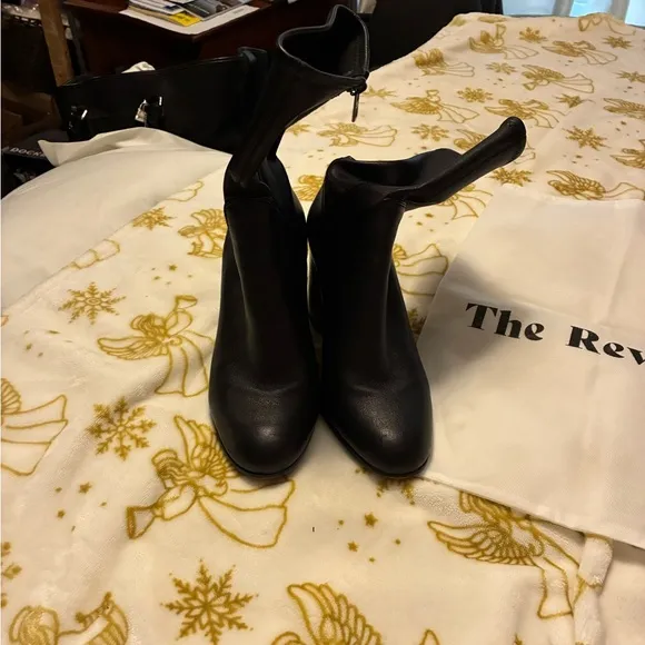 Coach Bond Napa Block Mid Calf Stacked Heels