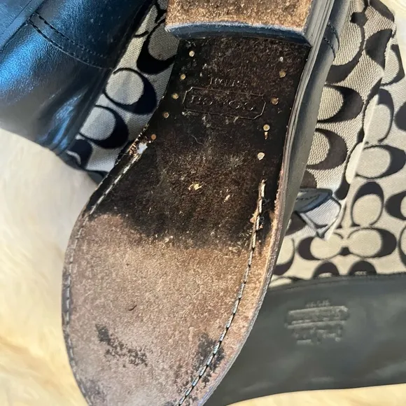 Coach Chrissi Signature Tall Riding Boots 6 1/2b