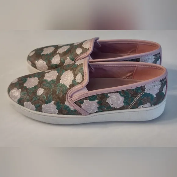 Coach floral slip on