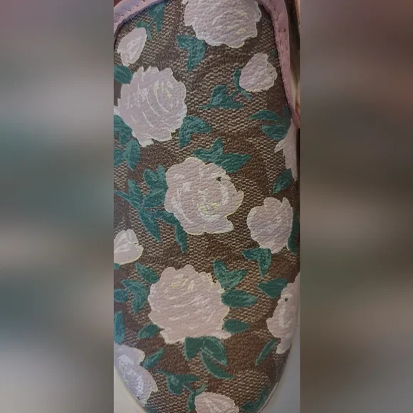 Coach floral slip on