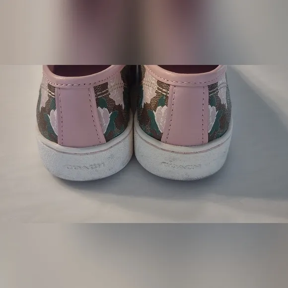Coach floral slip on