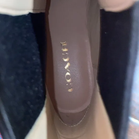 COACH Jayla Leather Black Bootie Size 8B, NWOT