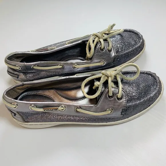 Coach Metallic Richelle Boat‎ Shoes