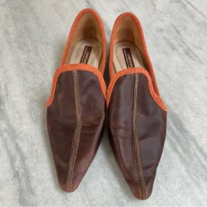 Coast &amp; Koi Leather Suede Pointed toe Hand made South Africa Slip On Shoes 9.5