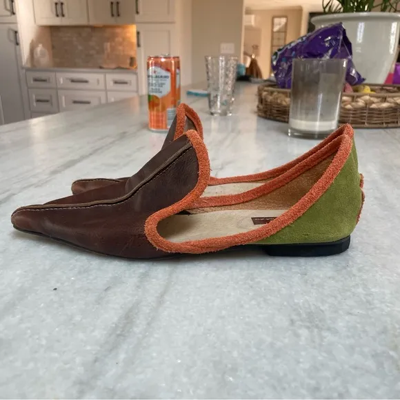 Coast &amp; Koi Leather Suede Pointed toe Hand made South Africa Slip On Shoes 9.5