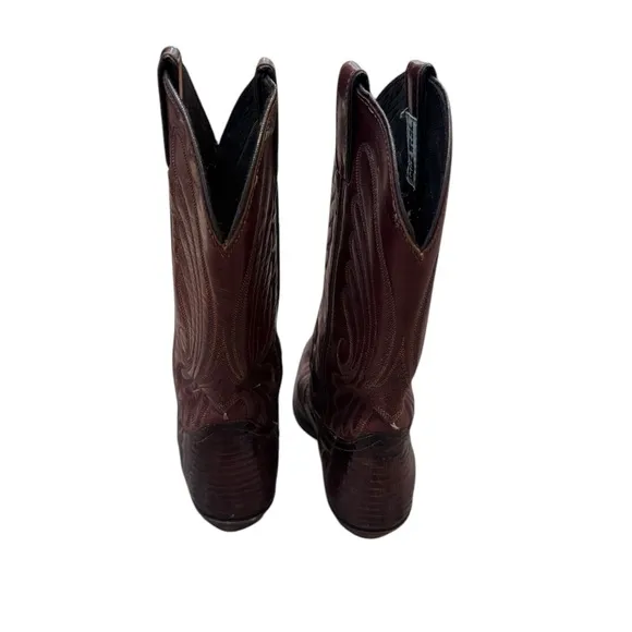 Code West all leather Western Cowboy Boots in brown 8 women’s USA