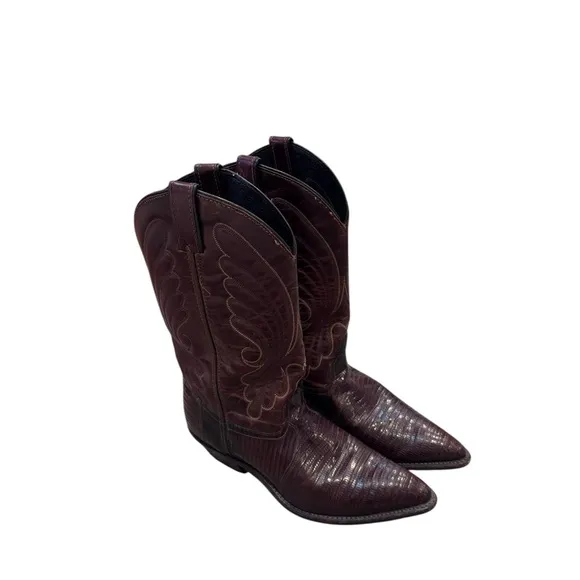 Code West all leather Western Cowboy Boots in brown 8 women’s USA