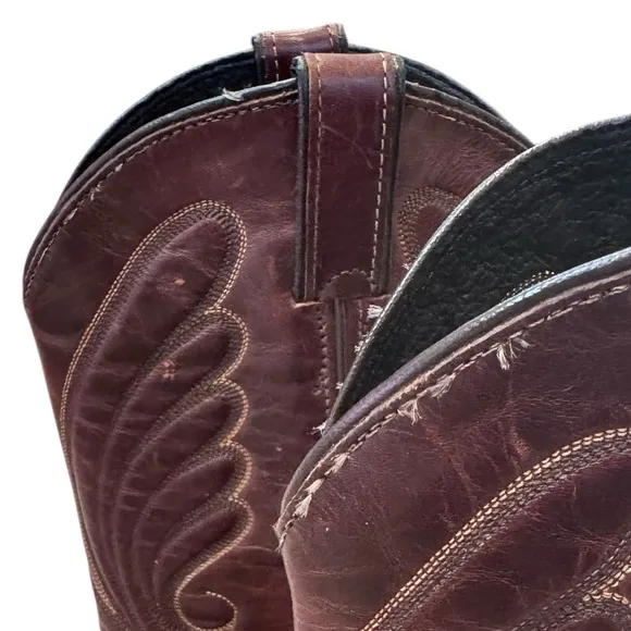 Code West all leather Western Cowboy Boots in brown 8 women’s USA