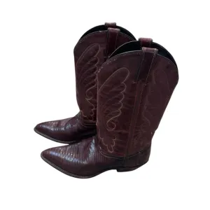 Code West all leather Western Cowboy Boots in brown 8 women’s USA
