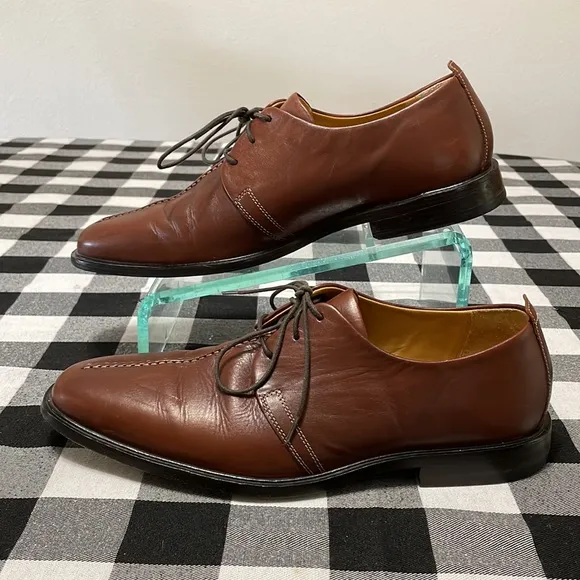 Cole Haan Brown Leather Lace Up Oxfords Dress Shoes Men's Size 11 M Leather Sole