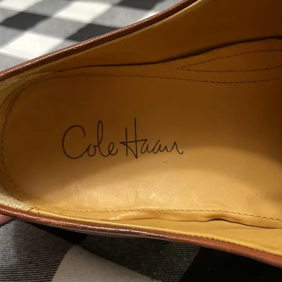 Cole Haan Brown Leather Lace Up Oxfords Dress Shoes Men's Size 11 M Leather Sole