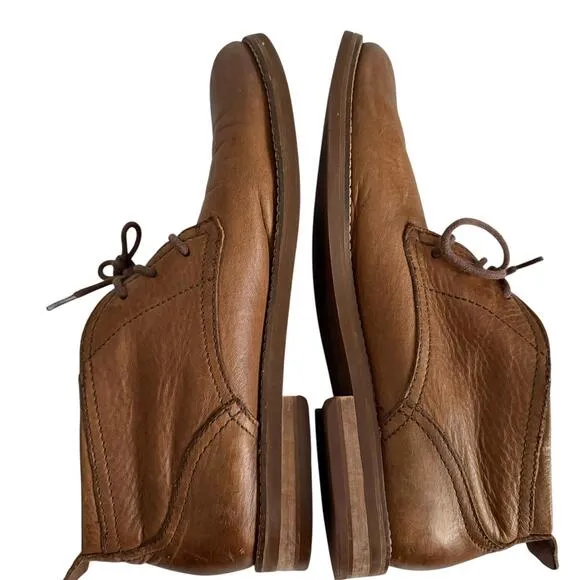 COLE HAAN Charles Brown Leather Mens Comfort Chukka Boots,‎ 10
