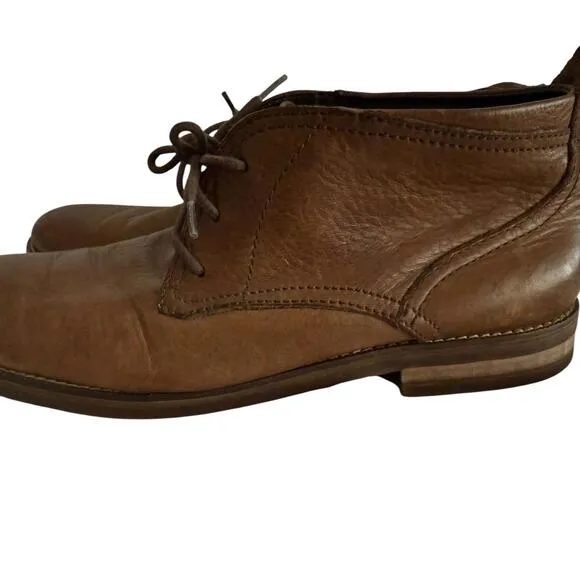 COLE HAAN Charles Brown Leather Mens Comfort Chukka Boots,‎ 10