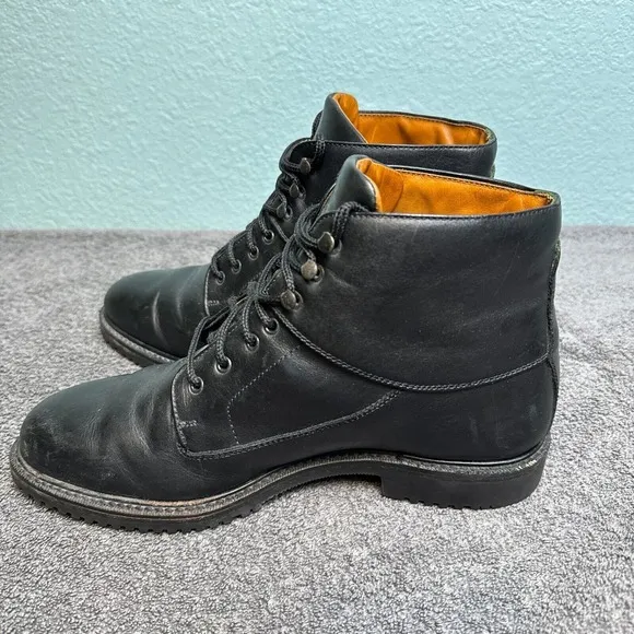 Cole Haan Country Boots Mens 9M Black Leather Chukka Ankle Boots Brazil 6290