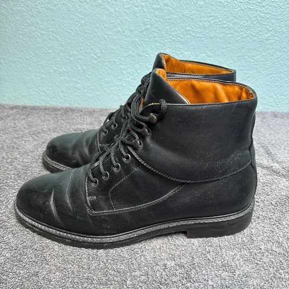 Cole Haan Country Boots Mens 9M Black Leather Chukka Ankle Boots Brazil 6290