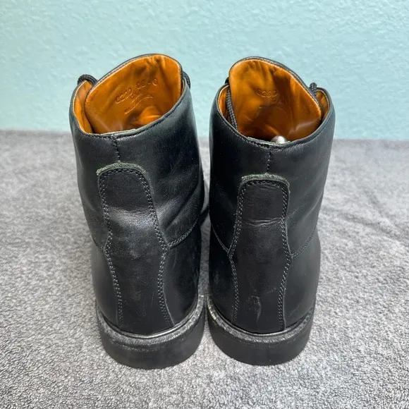 Cole Haan Country Boots Mens 9M Black Leather Chukka Ankle Boots Brazil 6290
