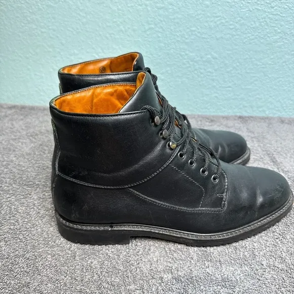 Cole Haan Country Boots Mens 9M Black Leather Chukka Ankle Boots Brazil 6290
