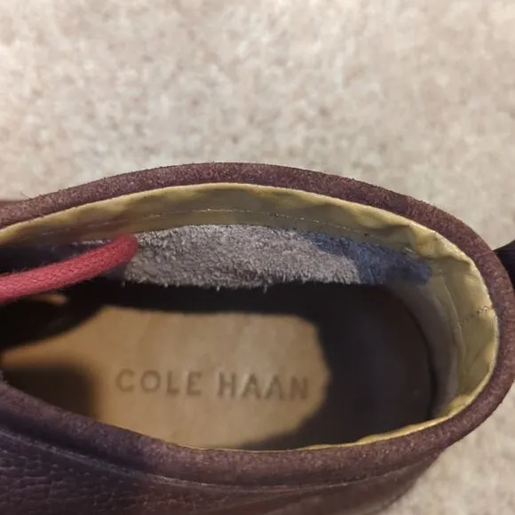 Cole Haan Curtis Light Brown Leather Lace Up Chukka Boots Men's Size 9.5 M