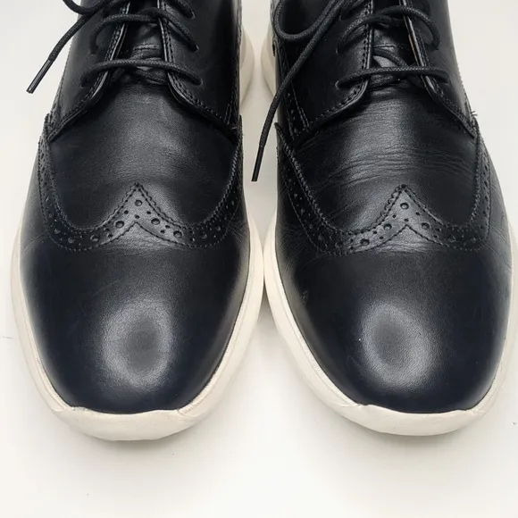 Cole Haan Grand  Wingtip Shoes Oxford Black Eva Sole Size 11