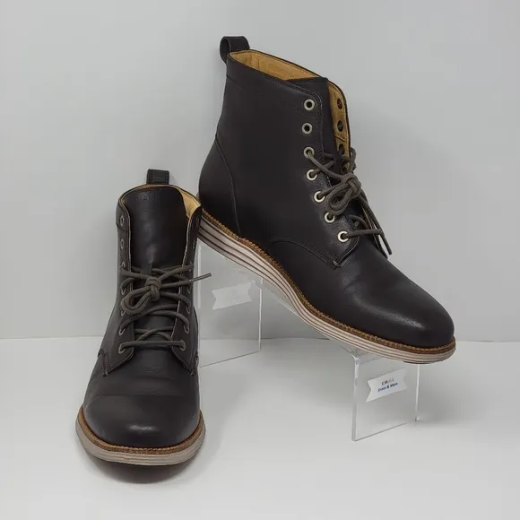 Cole Haan Grand.OS Men's 10.5M Brown Chukka Boots C23421 Pre-owned