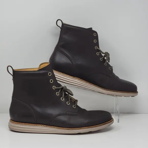 Cole Haan Grand.OS Men's 10.5M Brown Chukka Boots C23421 Pre-owned