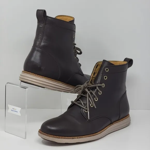 Cole Haan Grand.OS Men's 10.5M Brown Chukka Boots C23421 Pre-owned