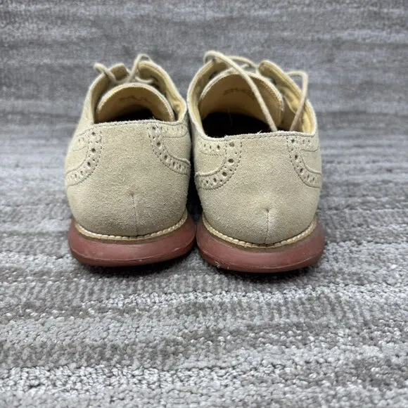Cole Haan Grandsprint Mens Size 10.5 C12468 Brown Suede Wingtip Oxford Shoes