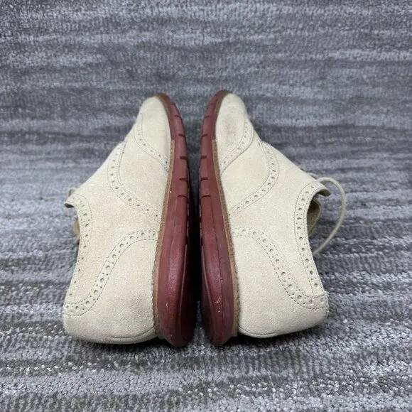 Cole Haan Grandsprint Mens Size 10.5 C12468 Brown Suede Wingtip Oxford Shoes