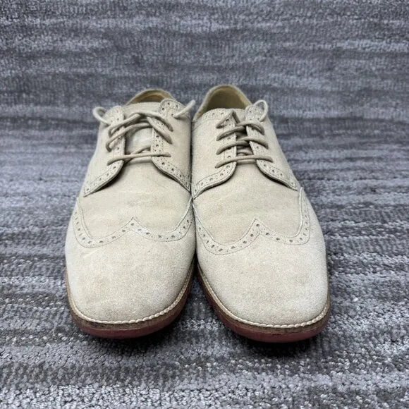 Cole Haan Grandsprint Mens Size 10.5 C12468 Brown Suede Wingtip Oxford Shoes