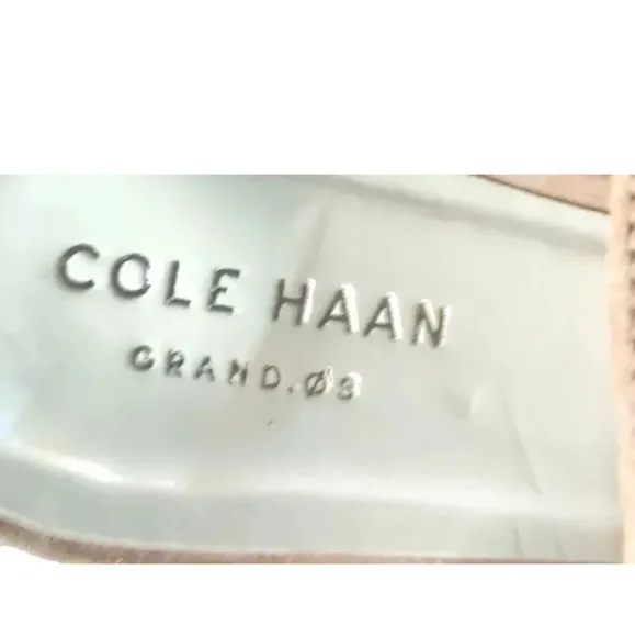 Cole Haan Kadi Sandals Size 6.5 B  Womens Shoes Peach Ankle Strap Retail $150