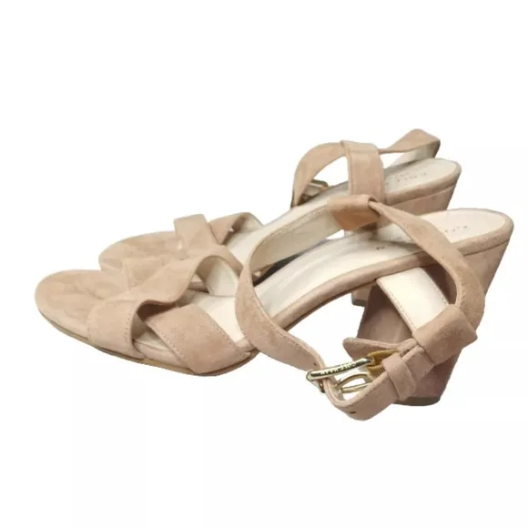 Cole Haan Kadi Sandals Size 6.5 B  Womens Shoes Peach Ankle Strap Retail $150