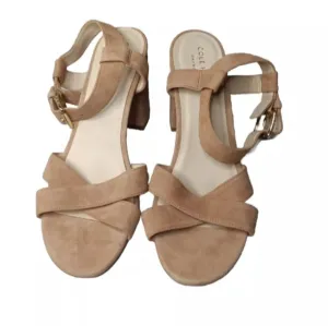 Cole Haan Kadi Sandals Size 6.5 B  Womens Shoes Peach Ankle Strap Retail $150