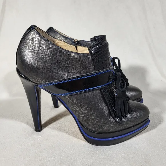 Cole Haan Kiltie Tassle Ankle Boots Size 8B
