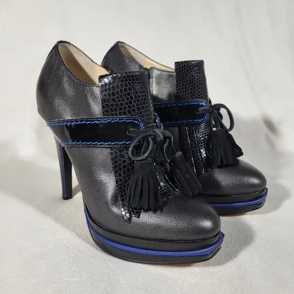 Cole Haan Kiltie Tassle Ankle Boots Size 8B