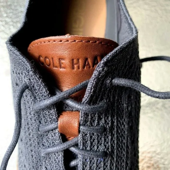 Cole Haan leather/perforated mesh gray shoes 10M