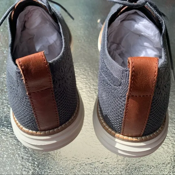 Cole Haan leather/perforated mesh gray shoes 10M