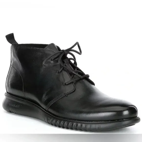 Cole Haan Men's 2.ZEROGRAND Chukka Boots Black 12
