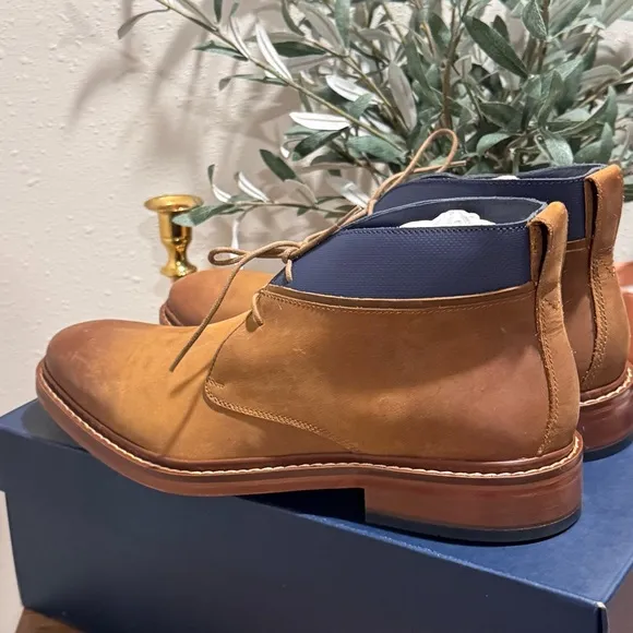 Cole Haan Men's 9M Copper Colton Chukka Leather Boots Casual Comfort C11771 NWB