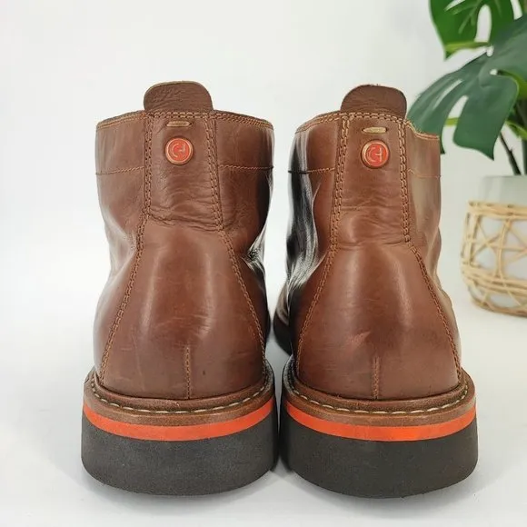Cole Haan Men's Grand Chukka Brown Leather Boots C28214 Size 9.5M