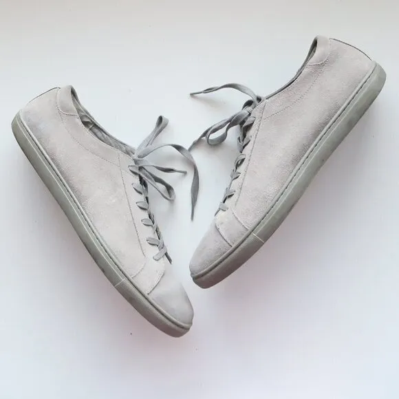 Cole Haan Men's Grey Suede Leather Lace-up Sneakers Tennis Shoes Size 11