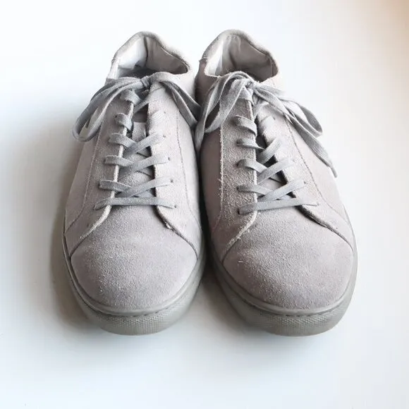 Cole Haan Men's Grey Suede Leather Lace-up Sneakers Tennis Shoes Size 11