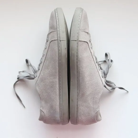 Cole Haan Men's Grey Suede Leather Lace-up Sneakers Tennis Shoes Size 11