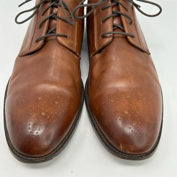 Cole Haan Men's Lace-Up Oxford Dress Shoes Brown Leather Size 14 Classic Event