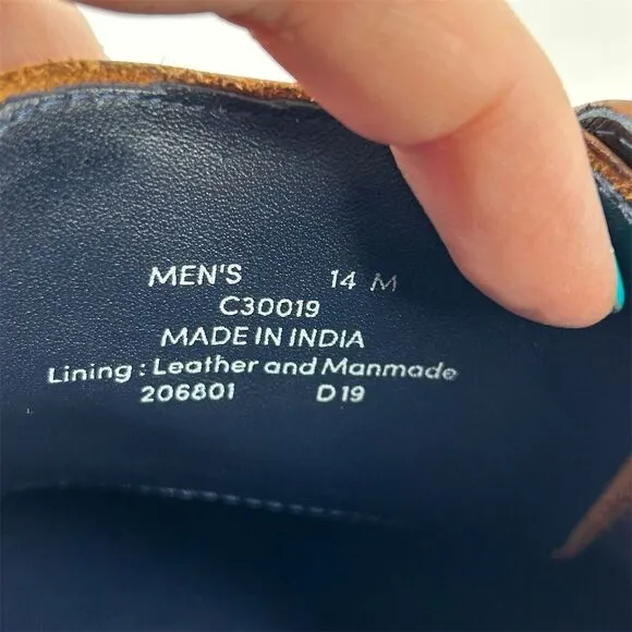 Cole Haan Men's Lace-Up Oxford Dress Shoes Brown Leather Size 14 Classic Event