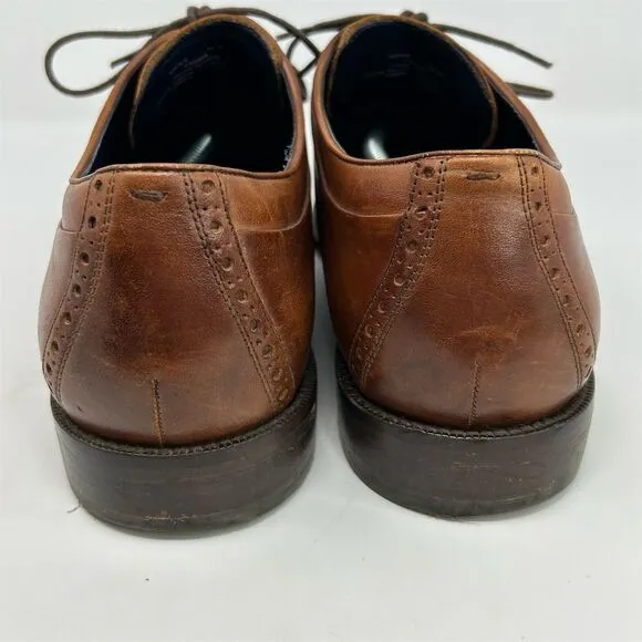 Cole Haan Men's Lace-Up Oxford Dress Shoes Brown Leather Size 14 Classic Event
