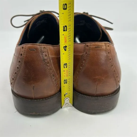 Cole Haan Men's Lace-Up Oxford Dress Shoes Brown Leather Size 14 Classic Event