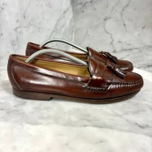 Cole Haan Men's Pinch Tassel Brown Leather Loafers Slip-On Dress Shoes Size 11