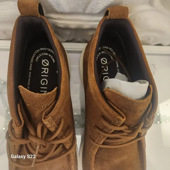 Cole Haan Original Grand Moc Toe Chukka Boots In Oily Brown. NIB. Size 11.5