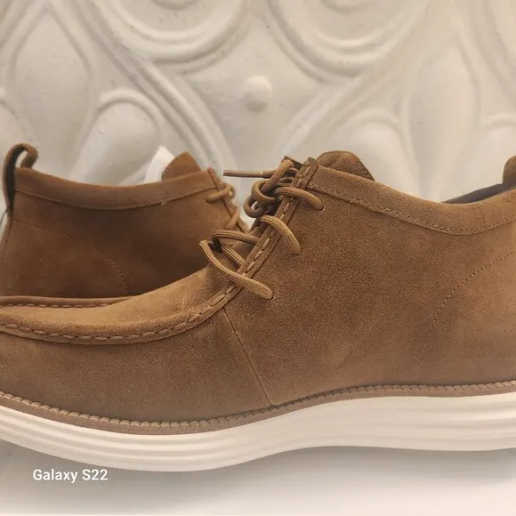 Cole Haan Original Grand Moc Toe Chukka Boots In Oily Brown. NIB. Size 11.5